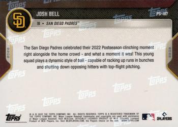 2022 Topps Now Postseason San Diego Padres #PS-107 Josh Bell Back