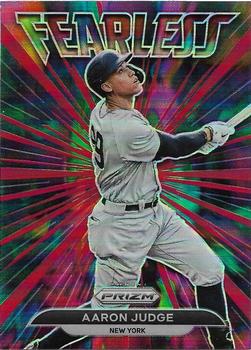 2022 Panini Prizm - Fearless Red Prizm #FL-6 Aaron Judge Front