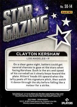 2022 Panini Prizm - Star Gazing #SG-14 Clayton Kershaw Back