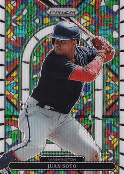 2022 Panini Prizm - Stained Glass White Wave Prizm #SG-2 Juan Soto Front