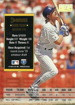 1994 Donruss - Special Edition #15 Robin Yount Back