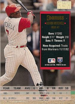 1994 Donruss - Special Edition #97 Kevin Mitchell Back
