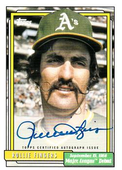 2022 Topps Archives - 1992 Topps MLB Debut Autograph #72DB-RF Rollie Fingers Front