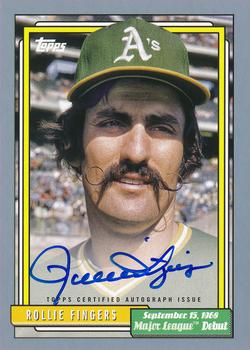 2022 Topps Archives - 1992 Topps MLB Debut Autograph Silver #72DB-RF Rollie Fingers Front