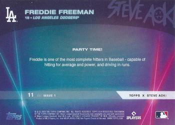 2022 Topps x Steve Aoki's Baseball Party #11 Freddie Freeman Back