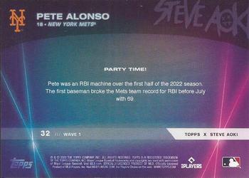 2022 Topps x Steve Aoki's Baseball Party #32 Pete Alonso Back