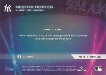 2022 Topps x Steve Aoki's Baseball Party #53 Nestor Cortes Back