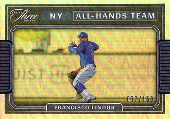 2022 Panini Three and Two - All Hands Team #AHT-2 Francisco Lindor Front