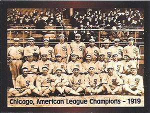 2010 Monarch Corona 1919 Chicago Black Sox #9 Team Card Front
