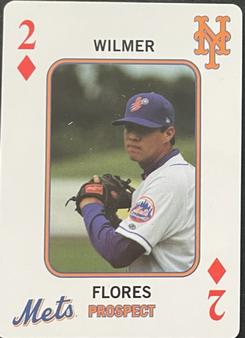 2011 New York Mets Playing Cards #2♦ Wilmer Flores Front