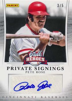 2013 Panini Fall Heroes Private Signings Autographs #PR Pete Rose Front