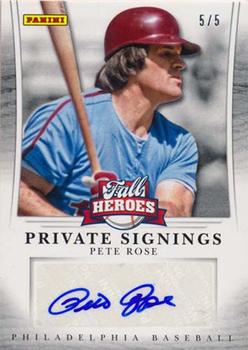 2013 Panini Fall Heroes Private Signings Autographs #PR Pete Rose Front