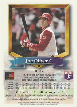 1994 Finest #37 Joe Oliver Back