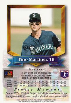 1994 Finest #55 Tino Martinez Back