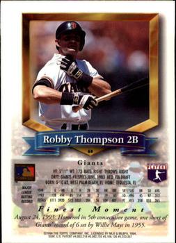 1994 Finest #68 Robby Thompson Back