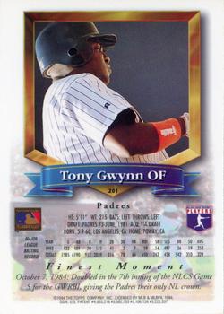 1994 Finest #201 Tony Gwynn Back