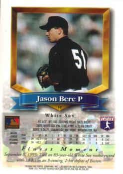 1994 Finest #12 Jason Bere Back