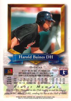 1994 Finest #254 Harold Baines Back