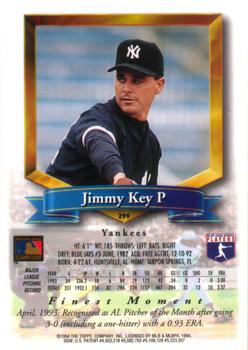 1994 Finest #299 Jimmy Key Back
