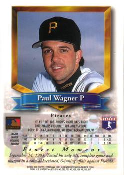 1994 Finest #309 Paul Wagner Back
