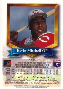 1994 Finest #323 Kevin Mitchell Back