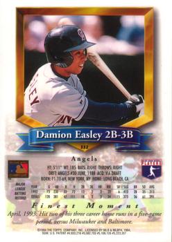 1994 Finest #332 Damion Easley Back