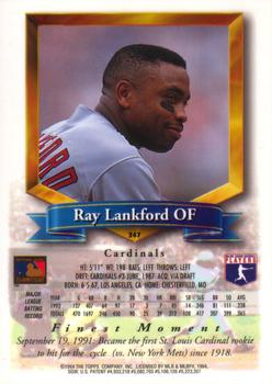 1994 Finest #347 Ray Lankford Back
