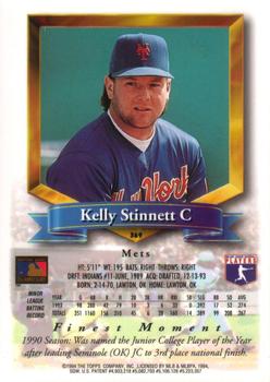 1994 Finest #369 Kelly Stinnett Back