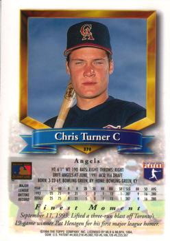1994 Finest #370 Chris Turner Back