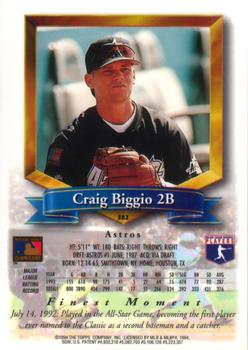1994 Finest #382 Craig Biggio Back