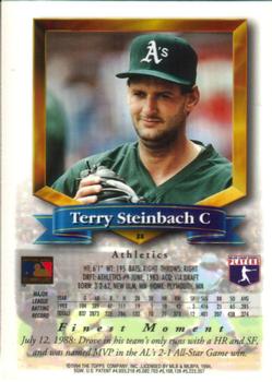 1994 Finest #38 Terry Steinbach Back