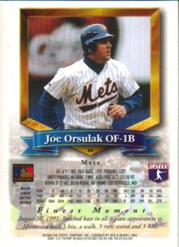 1994 Finest #45 Joe Orsulak Back