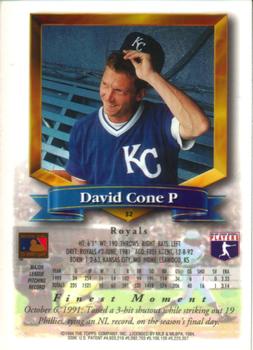 1994 Finest #52 David Cone Back