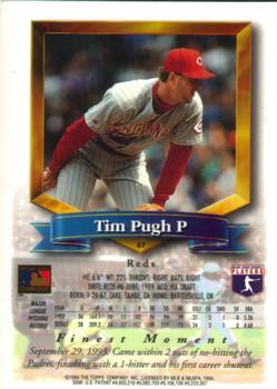 1994 Finest #67 Tim Pugh Back