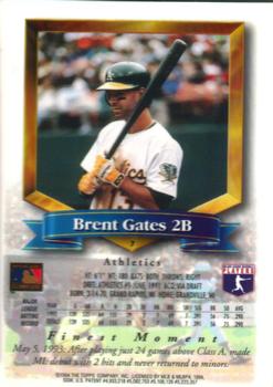 1994 Finest #7 Brent Gates Back