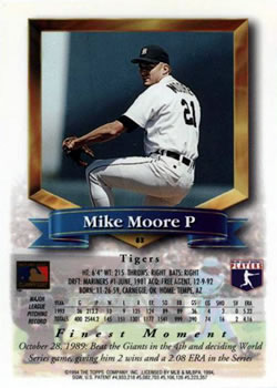 1994 Finest #83 Mike Moore Back