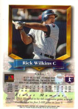 1994 Finest #86 Rick Wilkins Back