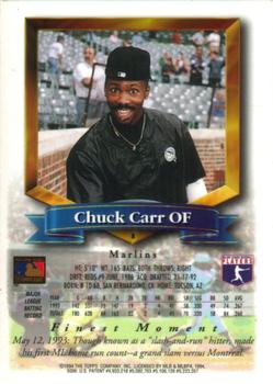 1994 Finest #8 Chuck Carr Back