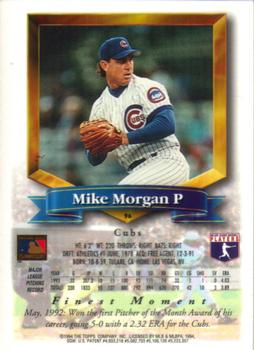 1994 Finest #96 Mike Morgan Back