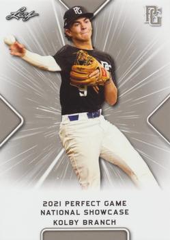 2021 Leaf Perfect Game National Showcase #229 Kolby Branch Front