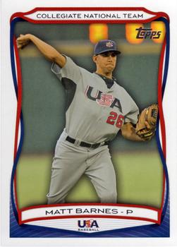 2010 Topps USA Baseball #USA-23 Matt Barnes  Front