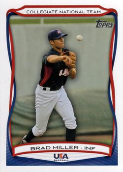 2010 Topps USA Baseball #USA-35 Brad Miller  Front