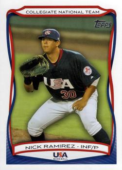 2010 Topps USA Baseball #USA-38 Nick Ramirez  Front