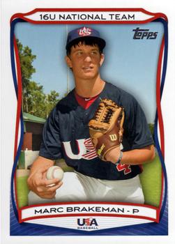 2010 Topps USA Baseball #USA-48 Marc Brakeman  Front