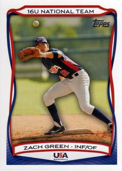 2010 Topps USA Baseball #USA-53 Zach Green  Front