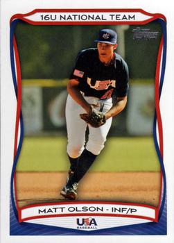2010 Topps USA Baseball #USA-58 Matt Olson  Front