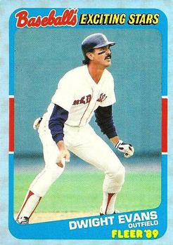 1989 Fleer Baseball's Exciting Stars #12 Dwight Evans Front