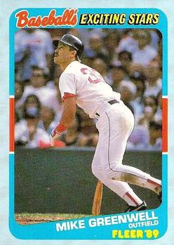 1989 Fleer Baseball's Exciting Stars #18 Mike Greenwell Front