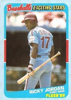 1989 Fleer Baseball's Exciting Stars #27 Ricky Jordan Front