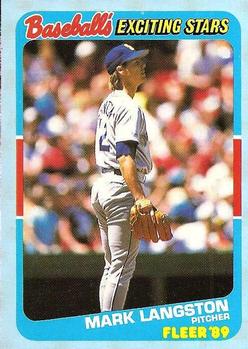 1989 Fleer Baseball's Exciting Stars #29 Mark Langston Front